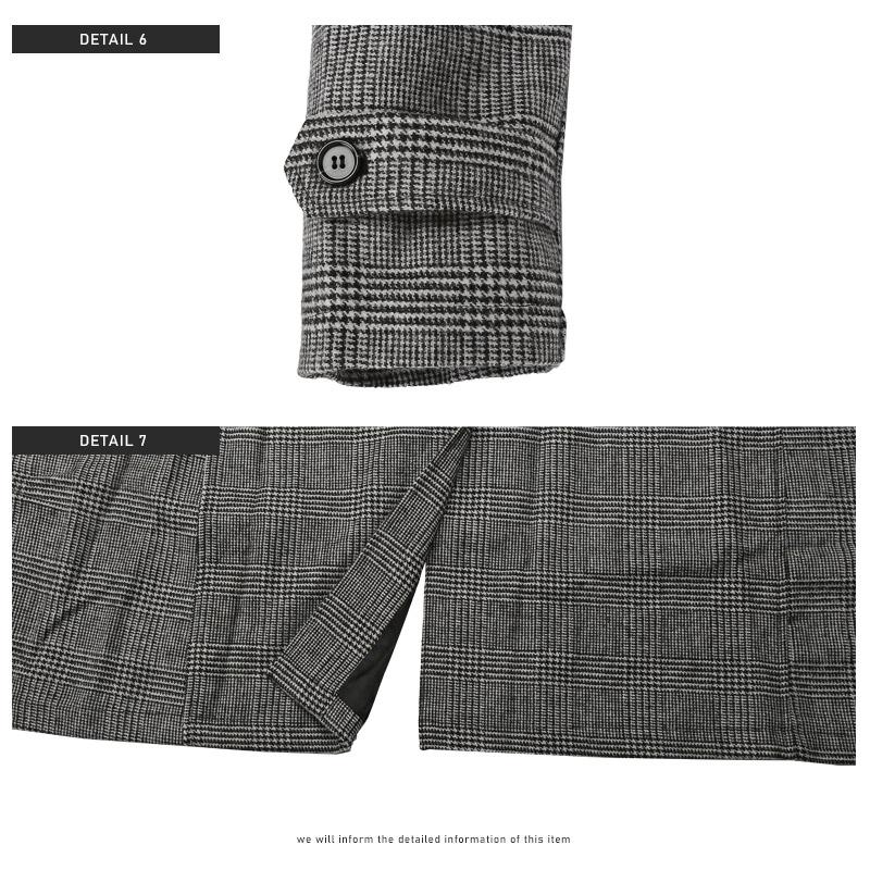 セール ▲送料無料▲ ステンカラーコート メンズ アウター ウール混 ウールコート チェック |  | 10