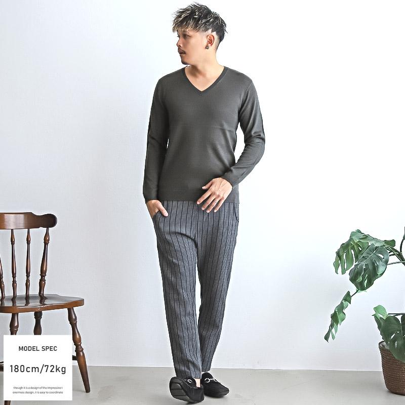 ニット メンズ セーター トップス Vネック カシミヤタッチ 柔らか 無地 薄手 春秋 : aa-2139 : CLOTHES UNIT ...