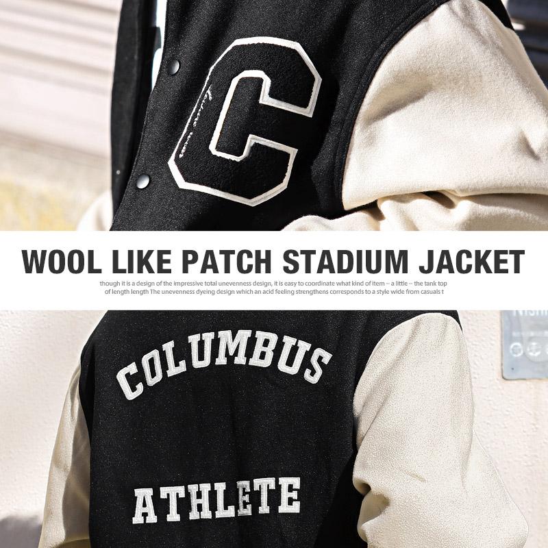 セール ▲送料無料▲ スタジャン メンズ アウター ブルゾン ウールライク サガラ刺繍 秋冬 |  | 15