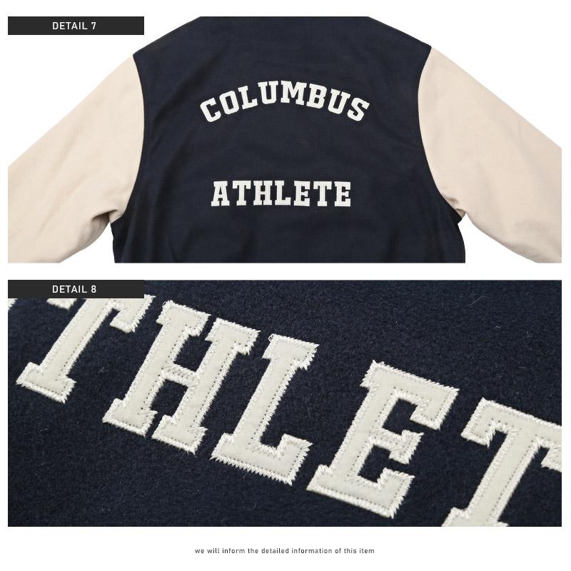 セール ▲送料無料▲ スタジャン メンズ アウター ブルゾン ウールライク サガラ刺繍 秋冬 |  | 21