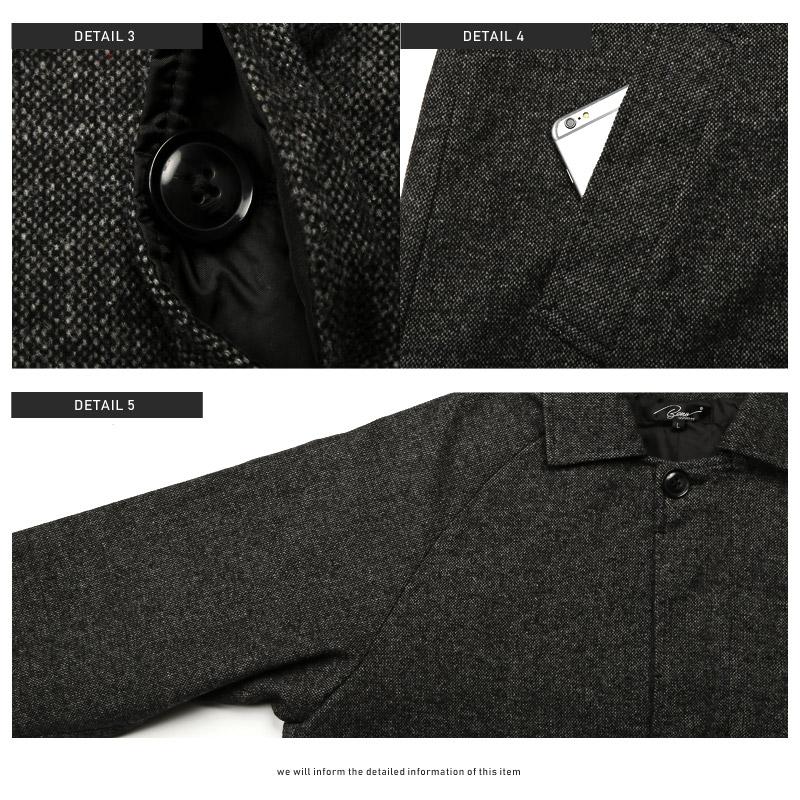 セール ▲送料無料▲ ステンカラーコート メンズ オーバーサイズ ウール ロング丈 ビター系 |  | 14