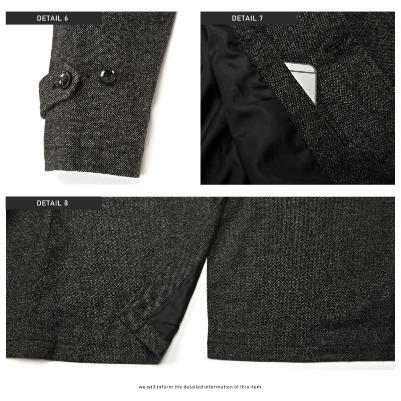 セール ▲送料無料▲ ステンカラーコート メンズ オーバーサイズ ウール ロング丈 ビター系 |  | 15