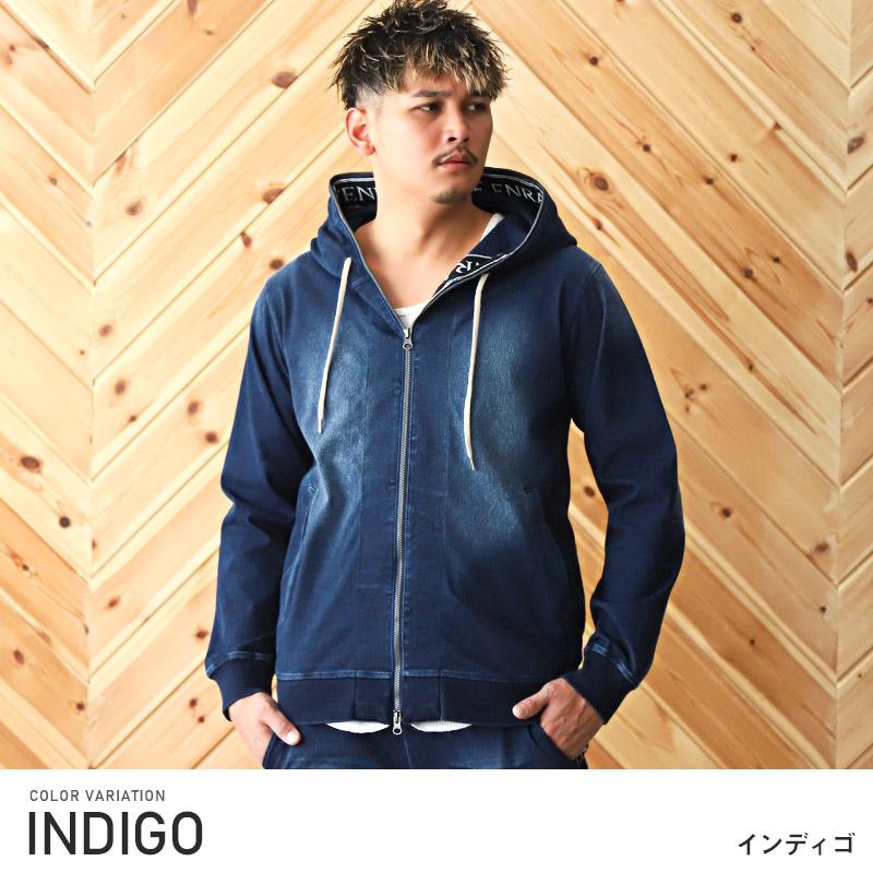△送料無料△ パーカー メンズ トップス カットデニム ジップ △送料無料△ パーカー メンズ トップス カットデニム ジップ