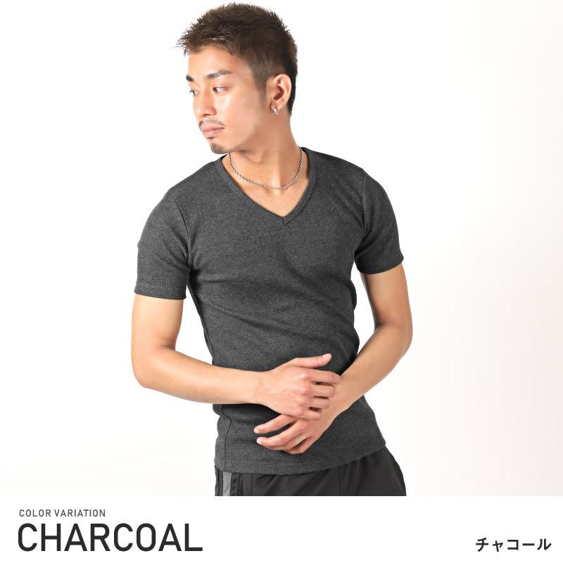 Tシャツ メンズ Vネック テレコ 無地 半袖Tシャツ 無地Tシャツ メンズTシャツ カットソー｜clothes-unit｜10