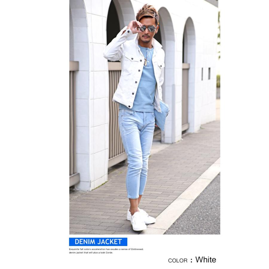 絶品 ジャケット 春 春物 春服 細身 アウター ホワイト アメカジ ビター系 お兄系 Bitter デニムジャケット メンズ ヴィンテージ加工デニムジャケット ジャケット デニム Gジャン ジージャン 羽織り ウォッシュ加工 ユーズド加工 ヴィンテージ Www Threeriversofs Com