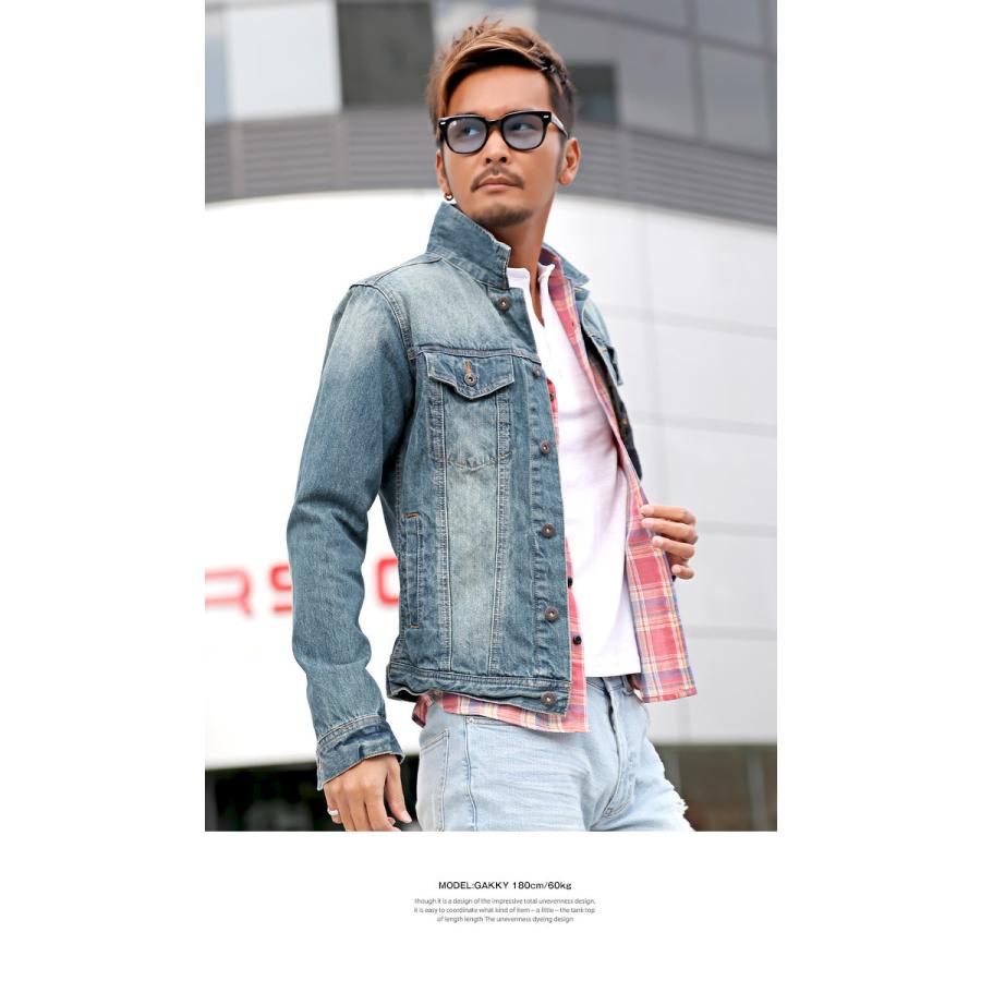 絶品 ジャケット 春 春物 春服 細身 アウター ホワイト アメカジ ビター系 お兄系 Bitter デニムジャケット メンズ ヴィンテージ加工デニムジャケット ジャケット デニム Gジャン ジージャン 羽織り ウォッシュ加工 ユーズド加工 ヴィンテージ Www Threeriversofs Com