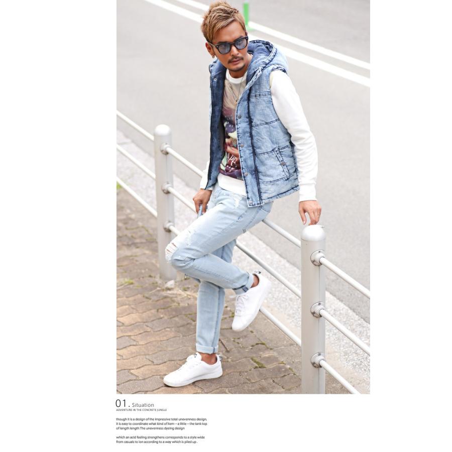 セール ベスト メンズ 中綿 ジャケット 中綿ベスト デニム カモフラ