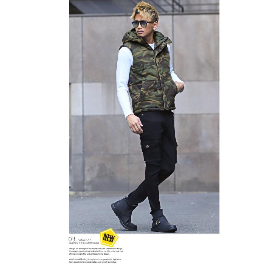 セール ベスト メンズ 中綿 ジャケット 中綿ベスト デニム カモフラ