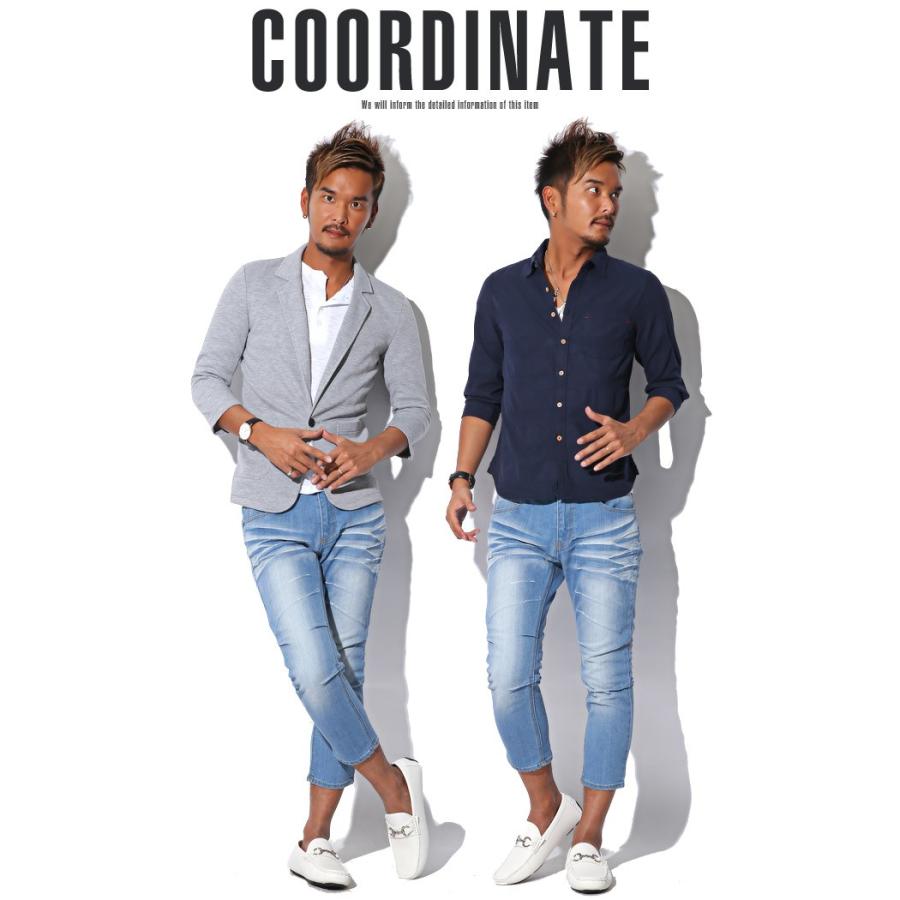 デニム パンツ メンズ スキニー クロップドパンツ 7分丈
