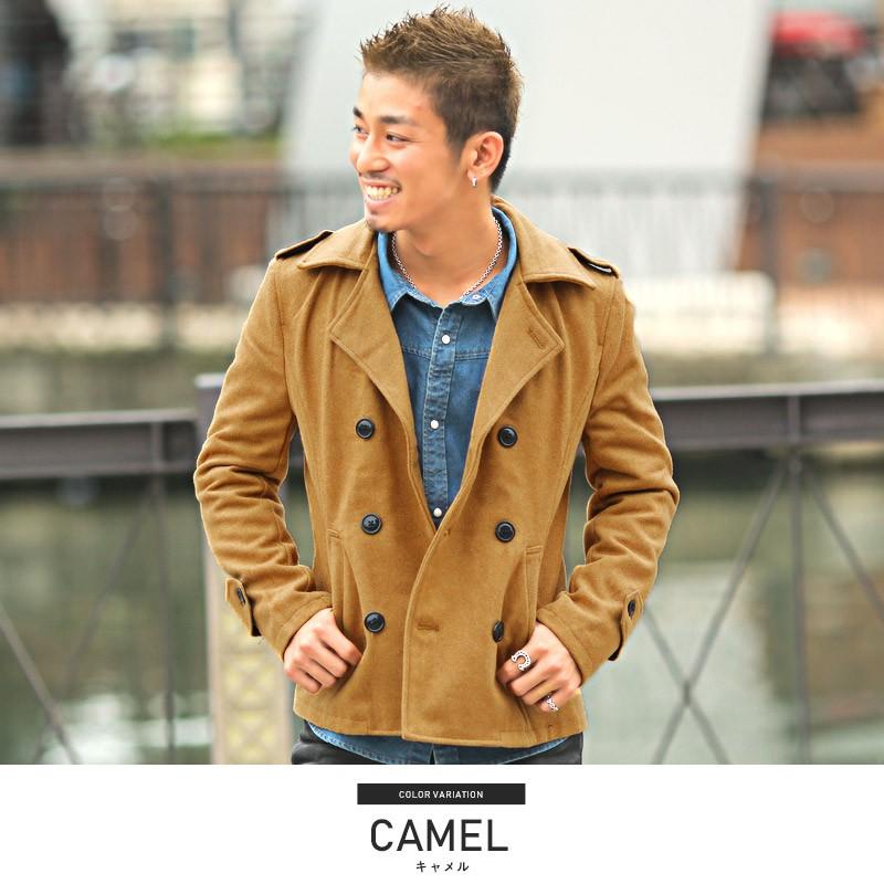 ピーコート Pコート メンズ ジャケット コート ウール ビター系 Bitter 冬 メルトンウールpコート ウールコート メルトン ショート丈 アウター 無地 秋冬 Pm 7778 Clothes Unit 通販 Yahoo ショッピング