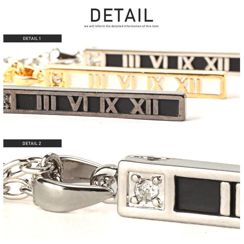 ▲メール便対象▲ ネックレス メンズ アクセサリー ローマ数字 プレート スティック ペンダント シンプル 小物 |  | 08