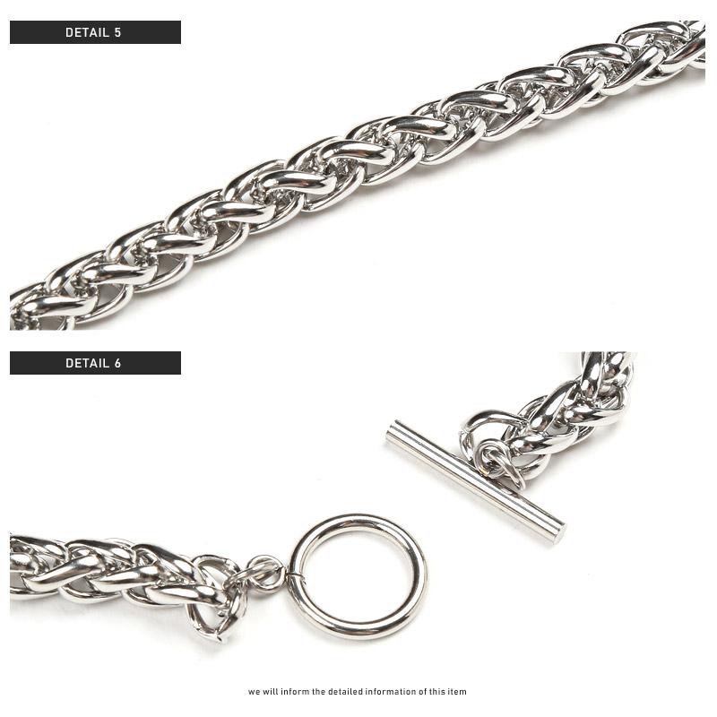 ▲メール便対象▲ ブレスレット メンズ チェーン ステンレス アクセサリー 喜平 フォックステール 大人 |  | 11
