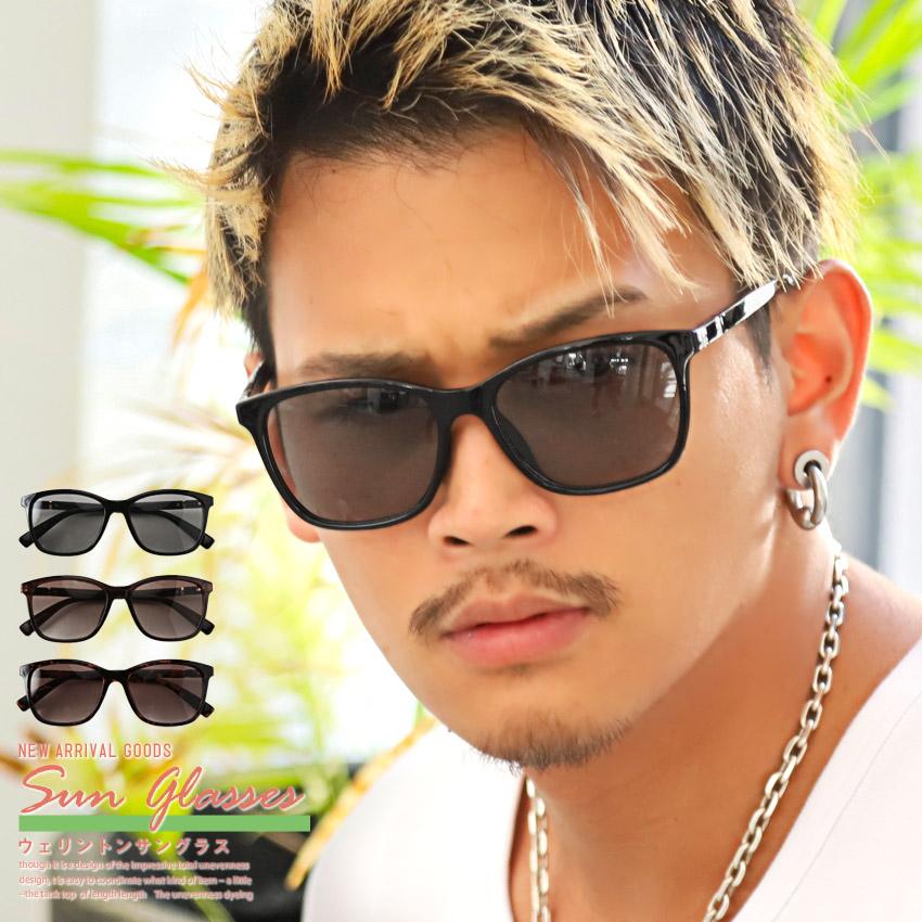 サングラス メンズ レディース ウェリントン Uvカット 黒縁 デミ セレブ モデル 小物 ビター系 Pm 9750 Clothes Unit 通販 Yahoo ショッピング