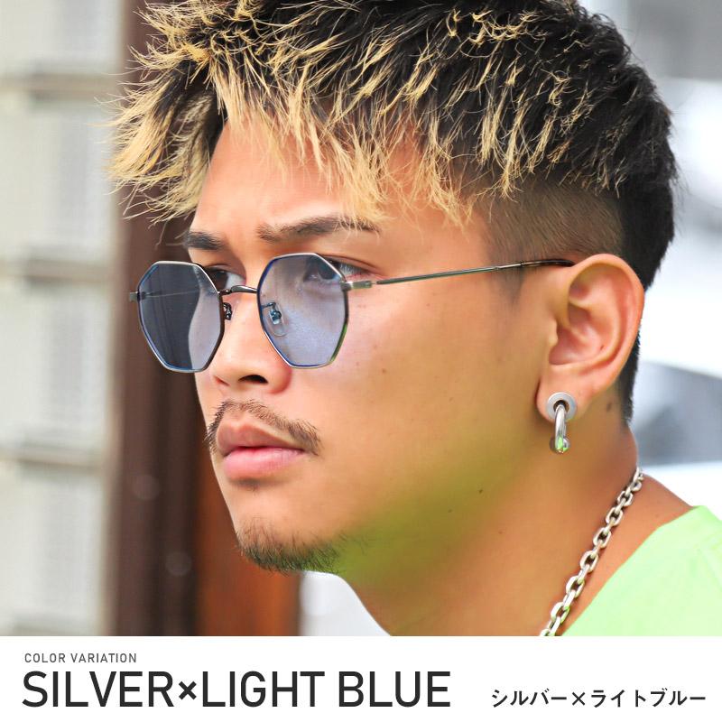 サングラス メンズ レディース グラサン オクタゴン メタルフレーム Uvカット モデル ビター系 Pm 9770 Clothes Unit 通販 Yahoo ショッピング