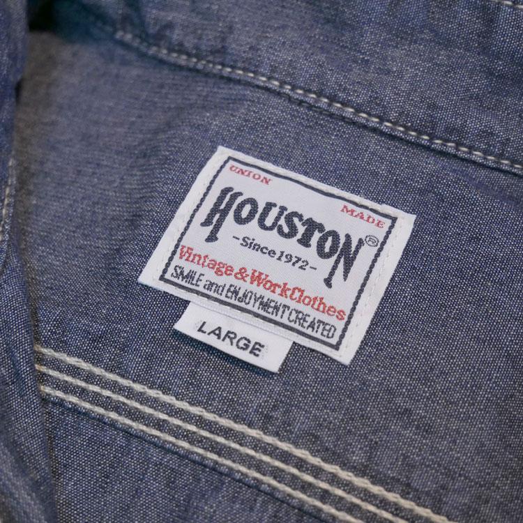 HOUSTON（ヒューストン） 長袖ワークシャツ シャンブレーシャツ・40697