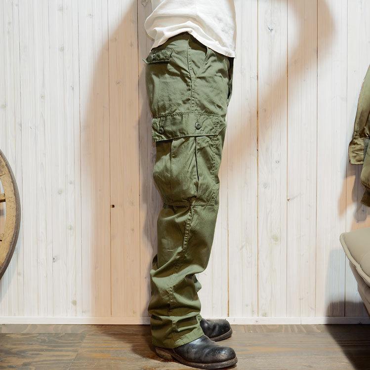 バズリクソンズ BUZZRICKSON'S カーゴパンツ ミリタリーパンツ・BR40927 TROUSERS,MEN'S,COTTON WIND RESISTANT POPLIN,OLIVE GREEN ARMY SHADE 107｜clothingstorespirits｜14