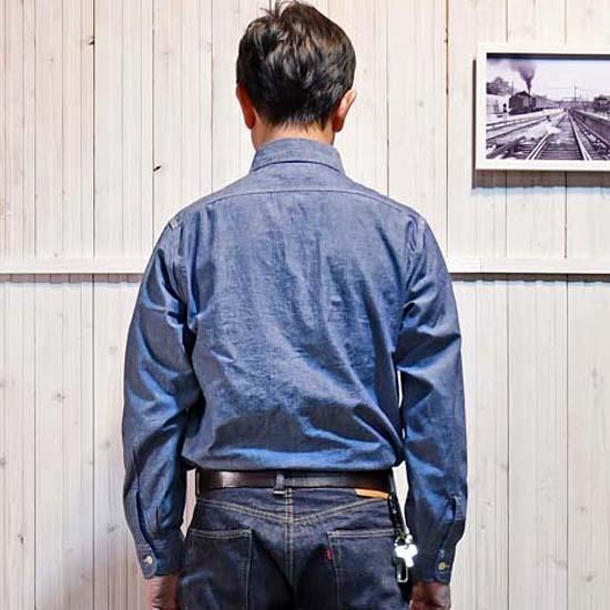 SUGAR CANE シュガーケーン SUGARCANE 長袖シャンブレーシャツ