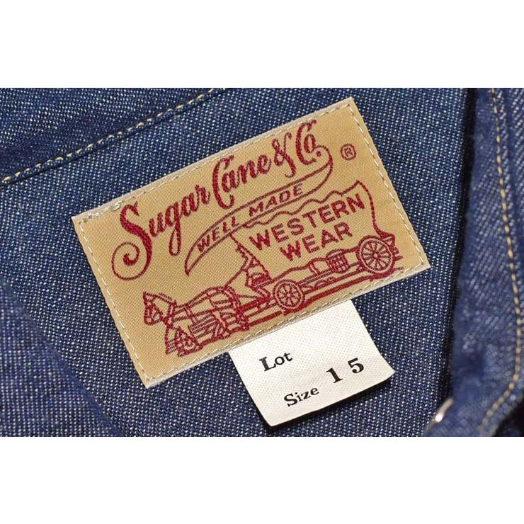 SUGAR CANE シュガーケーン SUGARCANE デニム 長袖ウエスタンシャツ
