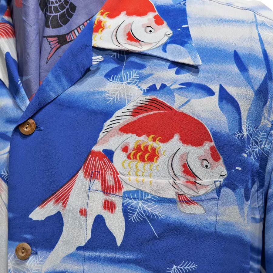 SUN SURF サンサーフ SUNSURF アロハシャツ 半袖ハワイアンシャツ 和柄