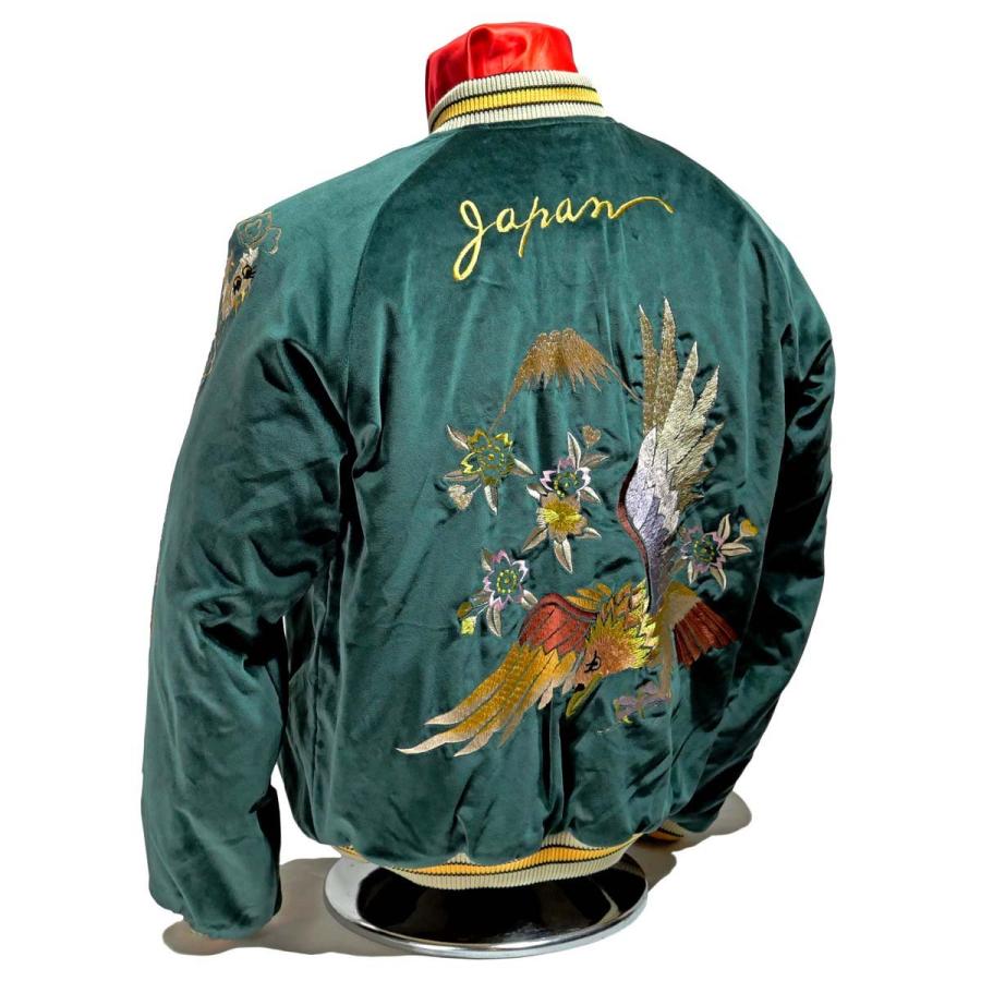 テーラー東洋 TAILOR TOYO キルティングスカジャン スカジャン・TT14895-145 Early Mid 1950s Style Velveteen Souvenir Jacket "EAGLE"×"JAPAN MAP"｜clothingstorespirits｜05