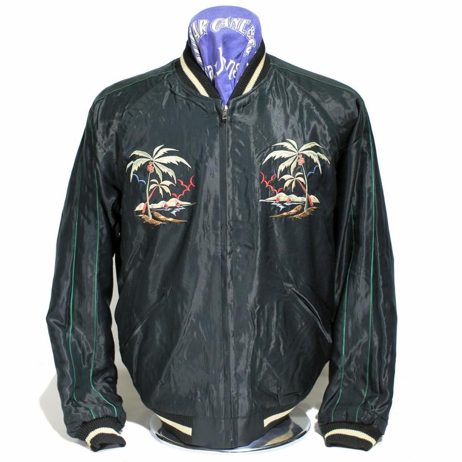 テーラー東洋 TAILOR TOYO スカジャン・TT15052-125 Mid 1950s Style Acetate Souvenir Jacket"BLACK TIGER"×"ALOHA HAWAII"｜clothingstorespirits｜03