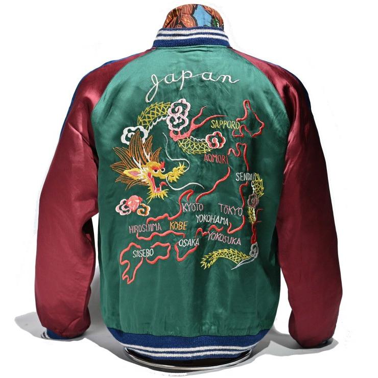 テーラー東洋 TAILORTOYO・TT15416-145 Late 1940s StyleAcetateSouvenirJacket"KOSHO&CO."SpecialEdition"DRAGON&JAPAN MAP"×"ROARING TIGER"｜clothingstorespirits｜02