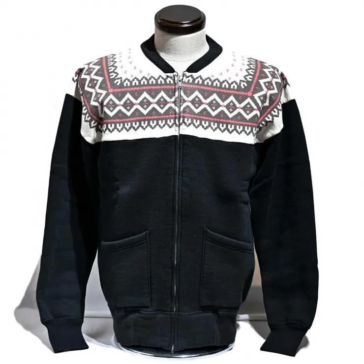 コリンボ Colimbo フルジップスウェット 雪柄・ZA-0440 SNOWFLAKE ZIP 