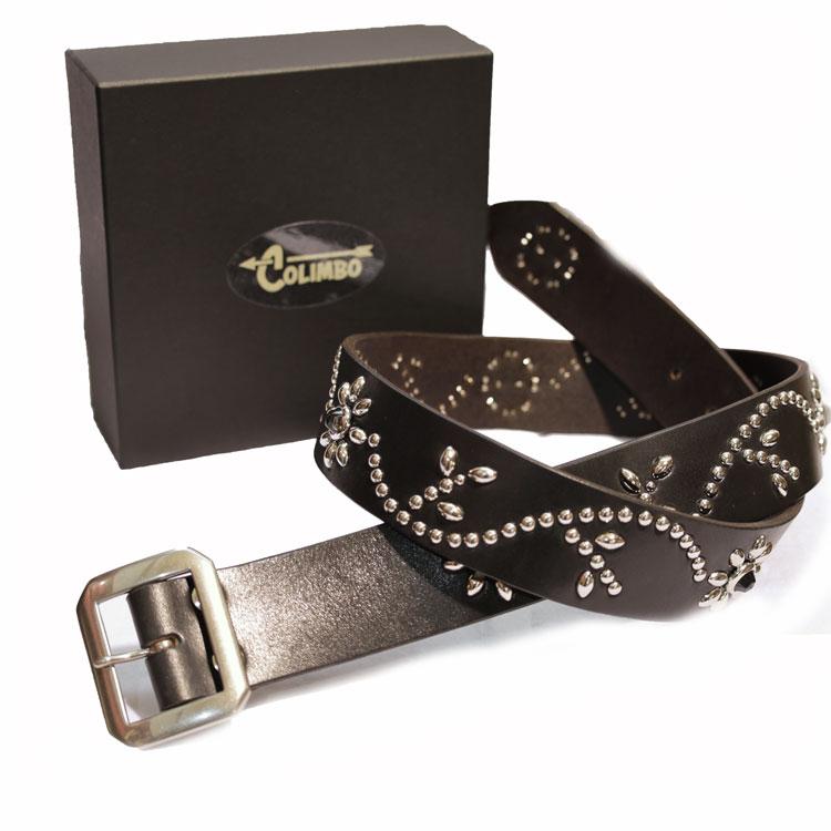 コリンボ Colimbo スタッズベルト シングルピン・ZA-0701 JEWEL