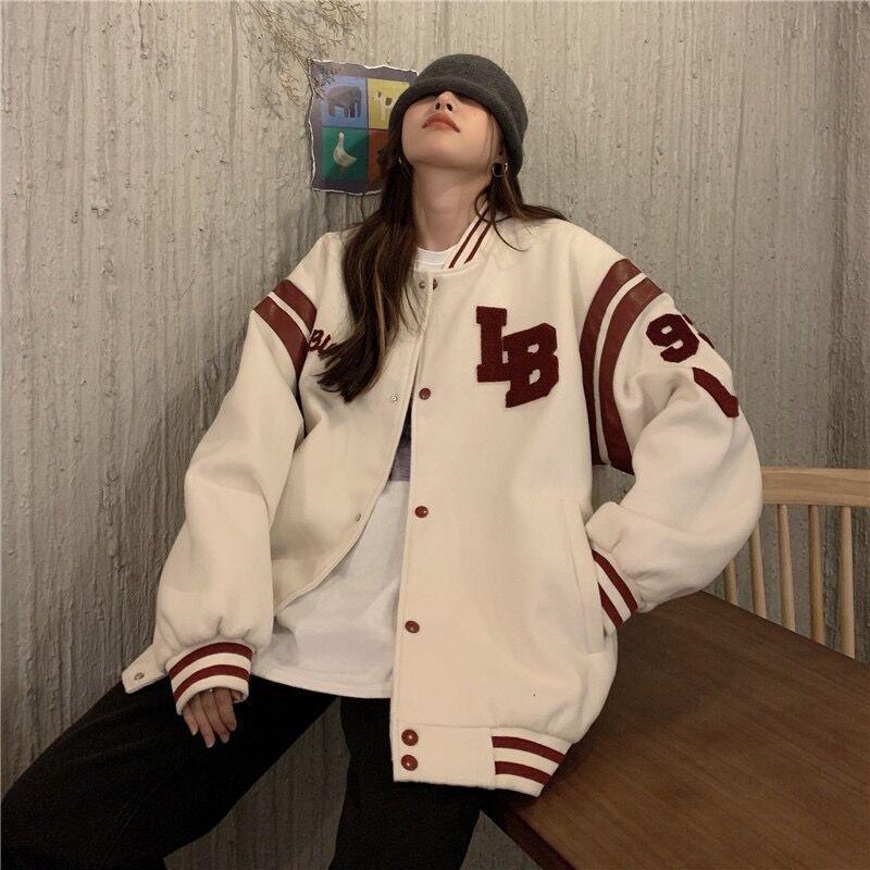 2色 スタジャン レディース おしゃれ 長袖 ジャケット パーカー ブルゾン 防寒 アウター 代 40代 ゆったりコート 30代 激安商品 スポーツ 女性用 韓国風 カジュアル