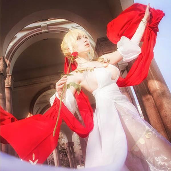 ネロ コスプレ ハロウィン Fate コスプレ衣装 赤セイバー Fgo ドレス コスチューム 衣装 ハロウィン Smith イベント フェイト Fgo 人気 アニメ Cloud Cosplay299 Tada