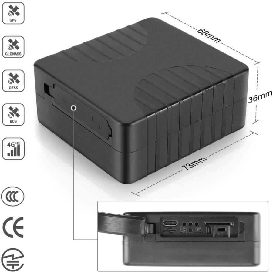 【CloudGPS正規品】車両追跡用 GPS発信器 大容量バッテリー付き CloudGPS【plan-LH3M】10000mAh搭載 ProLite版App 3ヶ月使い放題 GPSトラッカー |  | 03