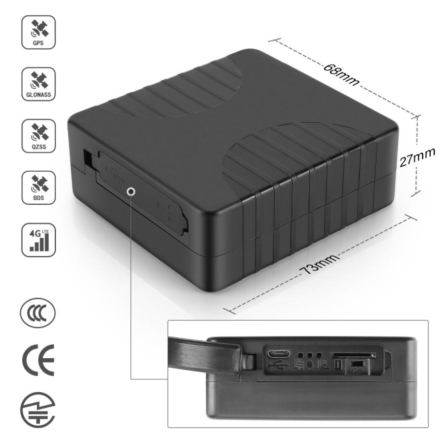 【CloudGPS正規品】リアルタイム車両追跡用 GPS発信器 大容量バッテリー付き CloudGPS【plan-MH1】 5000mAh搭載 ProLite版App 1ヶ月使い放題 GPSトラッカー |  | 03