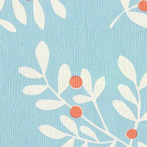 リリカラ 壁紙35m 北欧 花柄 ブルー 花柄 壁紙 Casual Cloud Skujm Wja30v2ac Cloud ブルー