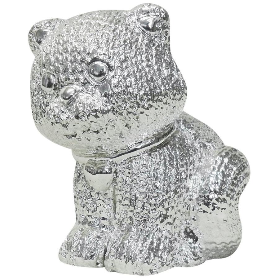 イタリア SILVAN ARGENESI社 シルバーコーティング 動物置物 ネコ ねこ  