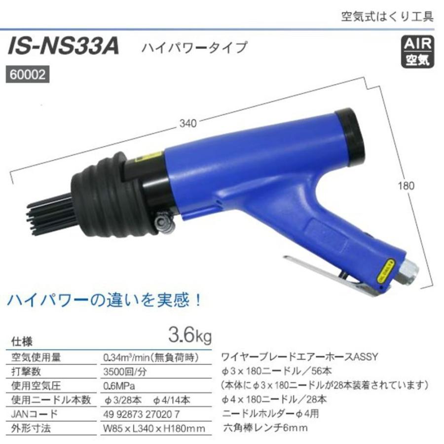IKURA　育良精機　空気式はくり工具　IS-NS33A　ISNS33A　ライトニードル