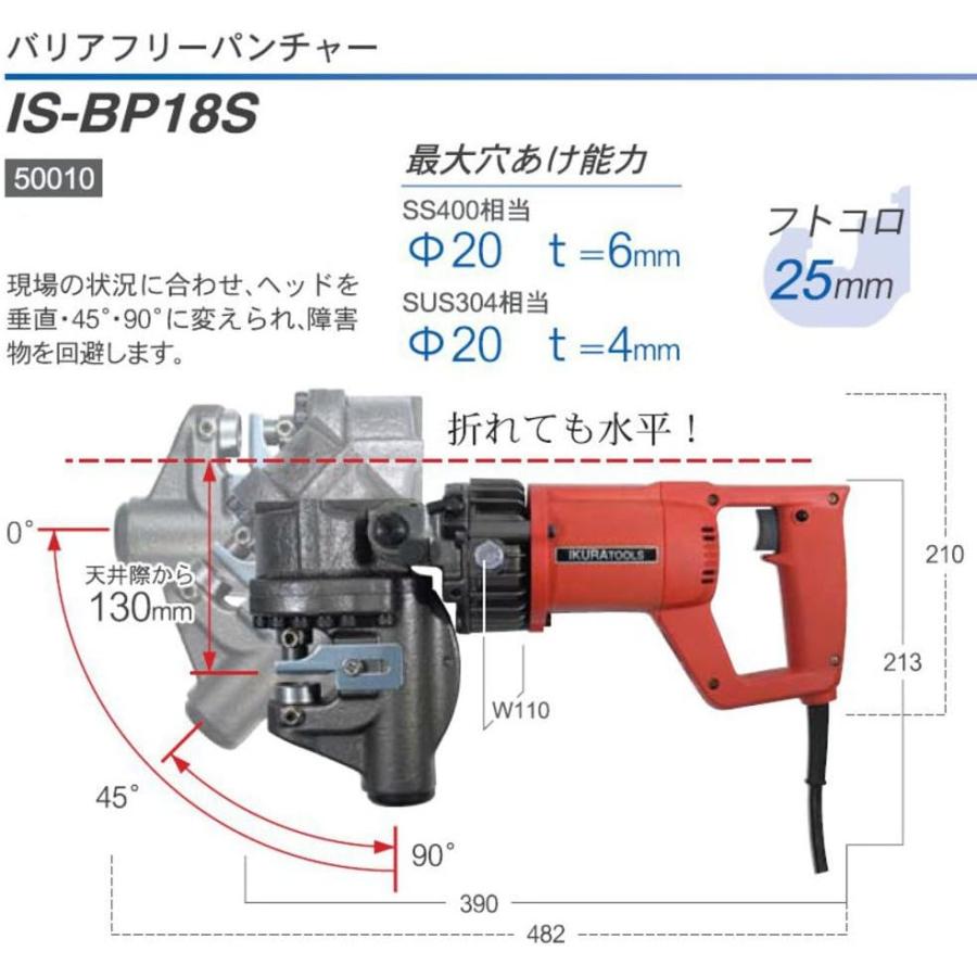 育良精機 電動油圧式 パンチャー バリアフリーバンチャー IS 育良精機 電動油圧式 パンチャー バリアフリーバンチャー IS