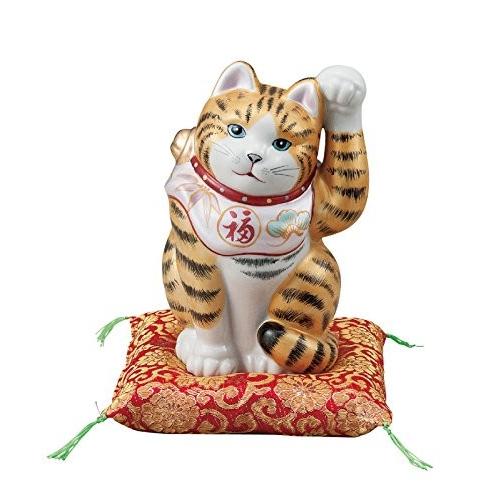 招き猫 九谷焼 陶器 日本製 6.5号 金彩釉 布団付 贈答品 ギフト 贈り物 プレゼント お祝い