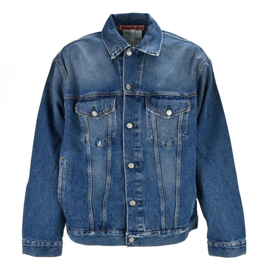 アクネストゥディオズ デニムジャケット メンズ Gジャン オーバーサイズ ヴィンテージ加工 ブルー 青 Acne Studios DENIM  JACKET : ac-b90556-8630 : クラウドシューカンパニーYahoo!店 - 通販 - Yahoo!ショッピング