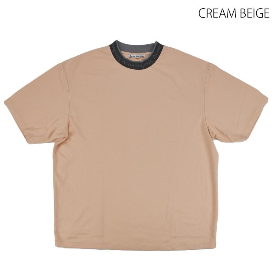 ACNE STUDIOS ロゴ Tシャツ ベージュ Acne Studios 【並行輸入品】アクネストゥディオズ Tシャツ