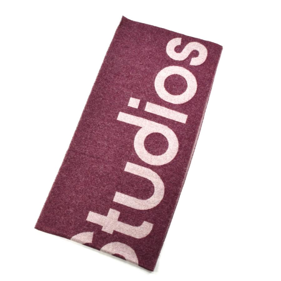 アクネストゥディオズ ストール マフラー スカーフ ブラック グレー ワイン CA0104-900000 JACQUARD LOGO SCARF レディース Acne Studios｜cloudshoe｜09