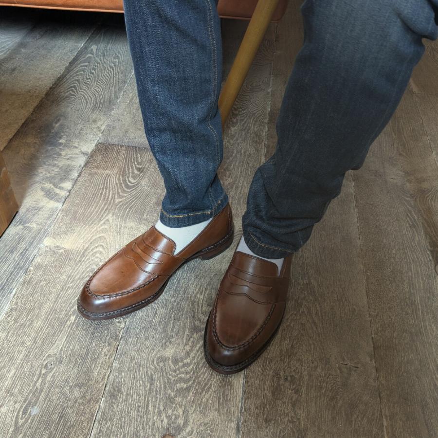 【並行輸入品】アレンエドモンズ ALLEN EDMONDS ローファー メンズ ビジネスシューズ ペニー ランドルフ Eワイズ ブラウン 2165の画像