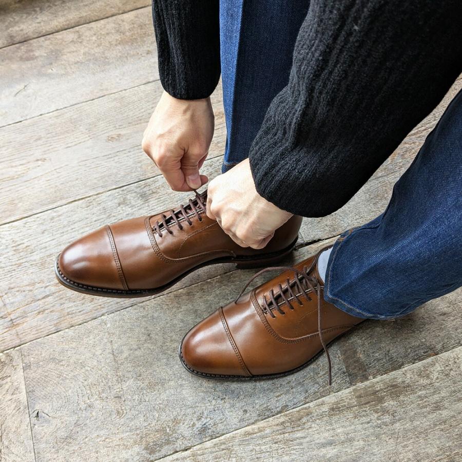 【並行輸入品】アレンエドモンズ ALLEN EDMONDS ビジネスシューズ メンズ パークアヴェニュー グッドイヤーウェルト ストレートチップ Eワイズ ブラウン 2179の画像