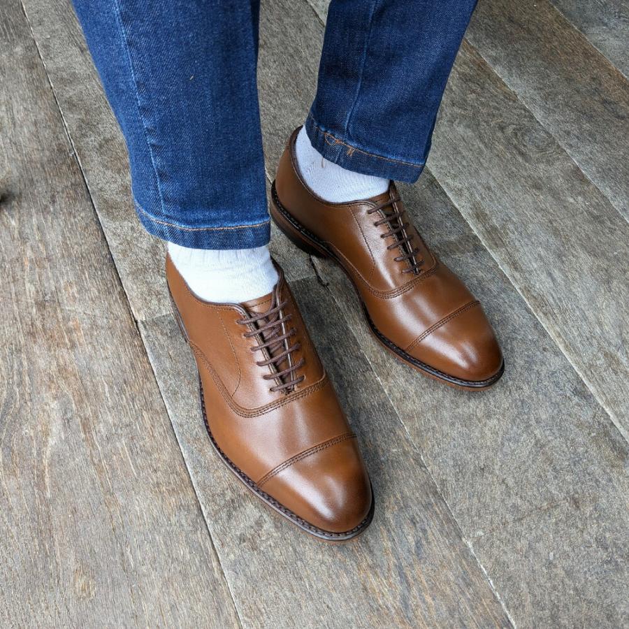 【並行輸入品】アレンエドモンズ ALLEN EDMONDS ビジネスシューズ メンズ パークアヴェニュー グッドイヤーウェルト ストレートチップ Eワイズ ブラウン 2179の画像