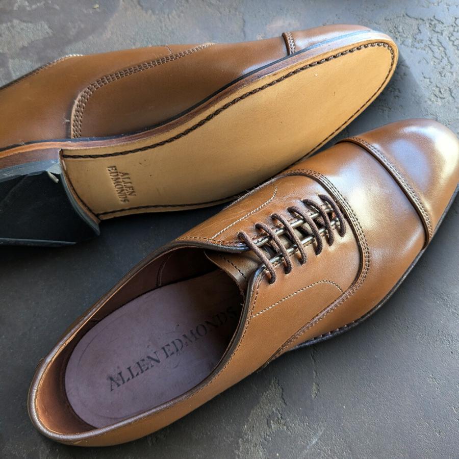 【並行輸入品】アレンエドモンズ ALLEN EDMONDS ビジネスシューズ メンズ パークアヴェニュー グッドイヤーウェルト ストレートチップ Eワイズ ブラウン 2179の画像