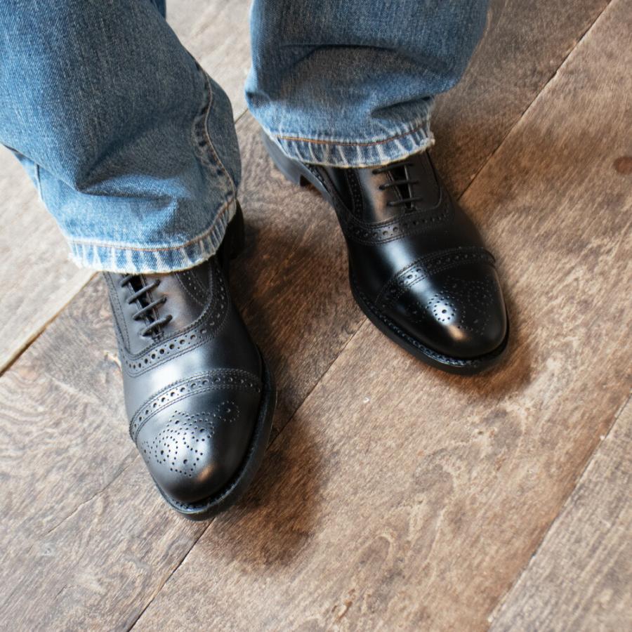 【並行輸入品】アレンエドモンズ ALLEN EDMONDS ストランド メンズ ビジネスシューズ ドレスシューズ ストレートチップ ブラック 黒 Dワイズ STRAND 6115の画像