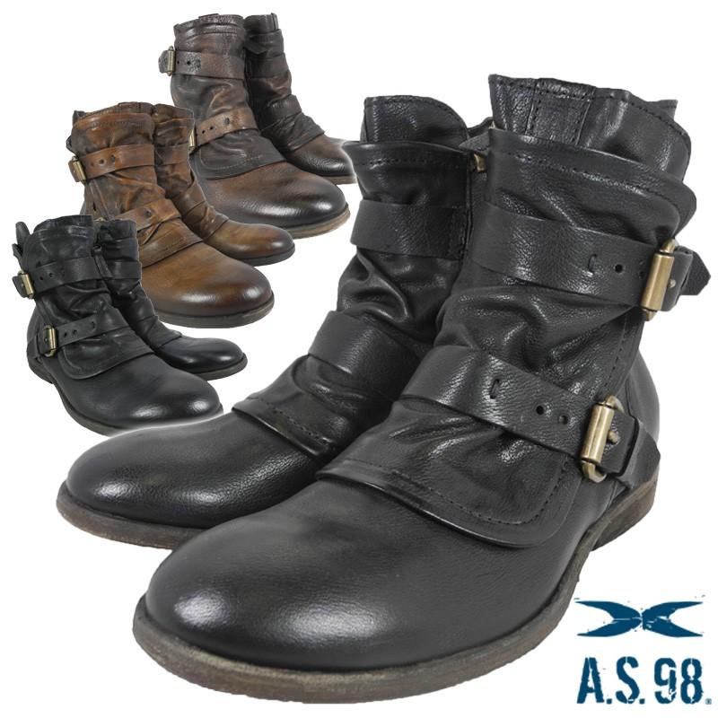 エアステップ ショートブーツ 330202 SHORT BOOTS ブラック ブラウン メンズ｜cloudshoe