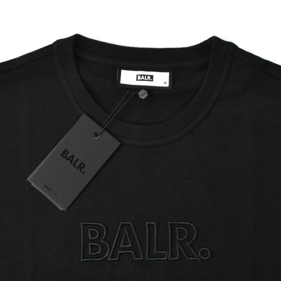 ボーラ― ロゴT Tシャツ クルーネック 半袖 カットソー ブラック ダークグレー メンズ BALR. T-SHIRT｜cloudshoe｜07