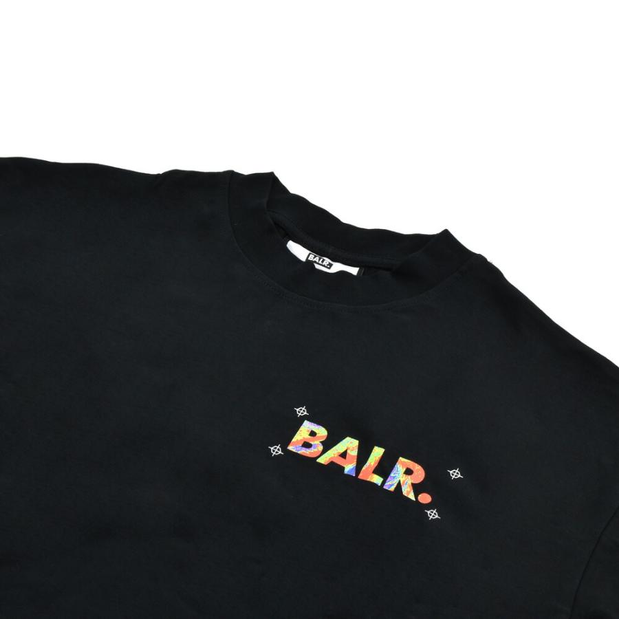 BALR. BLACK LABEL CLASSIC Tシャツ SIZE XL B.A.L.R. Black Short Sleeve T Shirt with White Logo - Sz S
