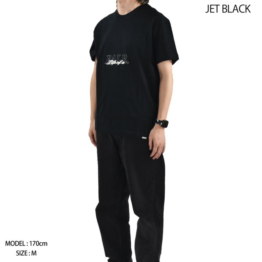 【SALE】【並行輸入品】ボーラー BALR. Tシャツ メンズ カットソー コットン 半袖 クルーネック プリントT ジェットブラック ホワイト SCRIPT T-SHIRT_2