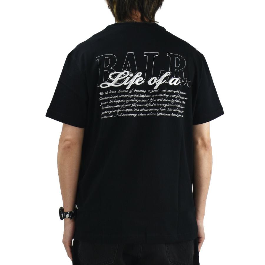 【SALE】【並行輸入品】ボーラー BALR. Tシャツ メンズ カットソー コットン 半袖 クルーネック プリントT ジェットブラック ホワイト SCRIPT T-SHIRT_3